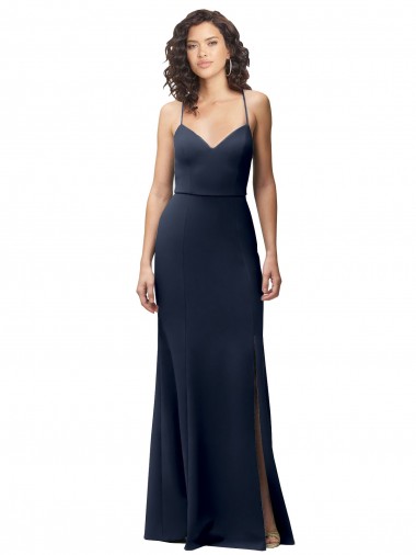 Wholesale Sweetheart Fit and Flare Stretch Crepe Prom Dress with Side Slit and Strappy Back UK