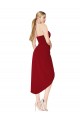 Wholesale Cocktail Length Sweetheart Mermaid Wrap Crepe Prom Dress UK