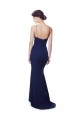 Wholesale Deep V-Neck Spaghetti Straps Mermaid Crepe Prom Dress UK