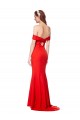 Wholesale Cross Front and Back Bardot Sleeveless Crepe Maxi Prom Dress UK