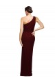 Wholesale One Shoulder Sheath Crepe Prom Dress with High Side Split UK