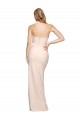 Wholesale Full Length Low Back Strapless Crepe Prom Dress with Thigh High Side Split UK