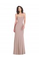 Wholesale Strapless Princess Line Crepe Mermaid Prom Dress UK
