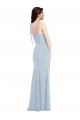 Wholesale Bustier Style Crepe Prom Dress with Bow Straps UK