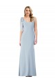 Wholesale V-Back Bow Shoulder Trumpet Prom Dress UK