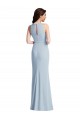 Wholesale Halter Maxi Prom Dress with Cascade Ruffle Slit UK