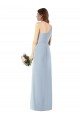 Wholesale One Shoulder Crepe Trumpet Prom Dress with Front Slit UK