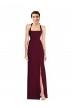 Wholesale Tie Halter Open Back Trumpet Prom Dress UK