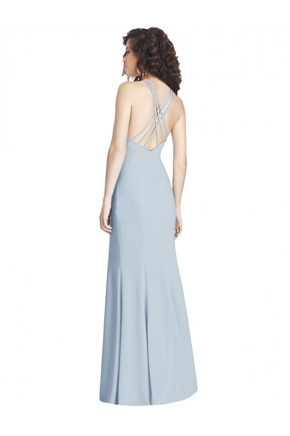 Wholesale Criss Cross Open Back Trumpet Prom Dress UK
