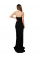 Wholesale Corset Style Strapless Crepe Prom Dress with High Split UK