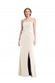 Wholesale Long Strapless Tuxedo Maxi Prom Dress with Front Slit & Pockets UK