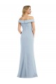 Wholesale Off the Shoulder Tuxedo Maxi Prom Dress with Front Slit UK