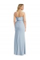 Wholesale Strapless Overlay Bodice Crepe Maxi Prom Dress with Front Slit UK
