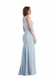Wholesale Bold One Shoulder Trumpet Maxi Crepe Prom Dress UK