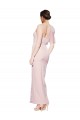 Wholesale One Shoulder Tulle Overlay Sweetheart Neckline Long Crepe Prom Dress with Thigh Split UK