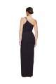 Wholesale Long Floor Length Crepe Prom Dress with Side Split and One Strap UK