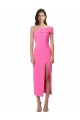 Wholesale One Shoulder Neckline Short Midi Length Crepe Cocktail Prom Dress / Homecoming Dress UK