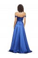 Wholesale Ball Gown Off the Shoulder Sweetheart Stretch Satin Prom Dress UK