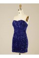 Wholesale Short Sweetheart Velvet Sequin Prom Dress UK