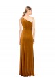 Wholesale Sleek One Shoulder Long Velvet Prom Dress UK