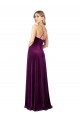 Wholesale Draped Neckline Spaghetti Straps Velvet Prom Dress UK