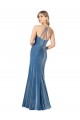 Wholesale Vintage Velvet High Neck Prom Dress with Strappy Back UK