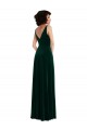 Wholesale Floor Length Velvet Maxi Prom Dress with Shirred Bodice and Front Slit UK