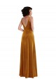 Wholesale Twist Front Cutout Velvet Maxi Prom Dress with Pockets UK