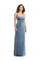 Wholesale Spaghetti Strap Long Full Length Velvet Maxi Prom Dress UK