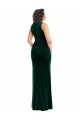Wholesale Square Neck Long Velvet Maxi Prom Dress UK